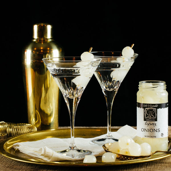 Dry, Spicy, and Upside Down Gibson Martini