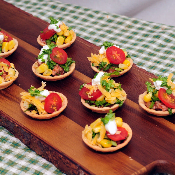 Mini Chicken Taco Bites in Party Cups